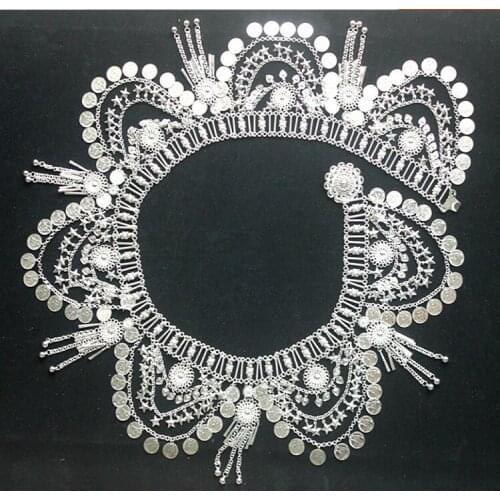 Miao dance Waist chain Sliver colour Belt Hmong