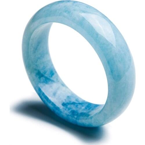 Natural Blue Quertz Crystal Stone Size 22*10mm Precious Woman Charm Fashion Jewelry Bangles Inner Diameter 60mm Drop Shipping