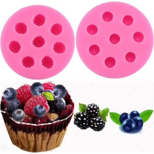 Raspberry Blueberry Raspberry Fondant Cake Mold Silicone DIY Chocolate Mold