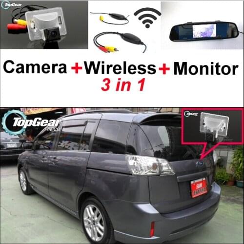 3 in1 Special Camera + Wireless Receiver + Mirror Monitor DIY Back Up Parking System For Ford i-MAX iMax i Max 2005~2010