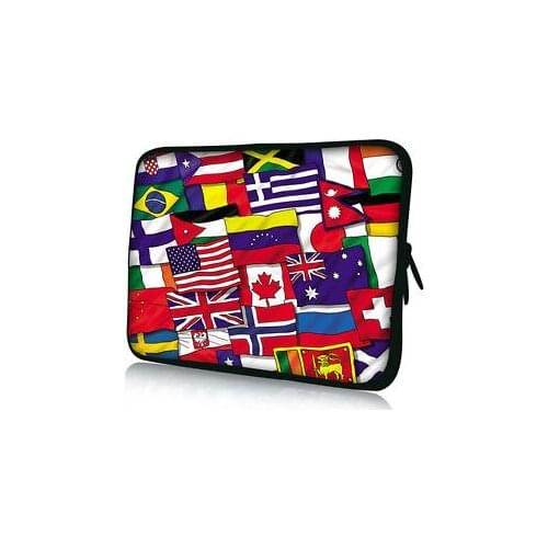Flags Laptop Bag 11",12",13",14",15",15.6",17 inch,Lady Man Sleeve Case For MacBook Air Pro 13.3 Notebook,Dropship