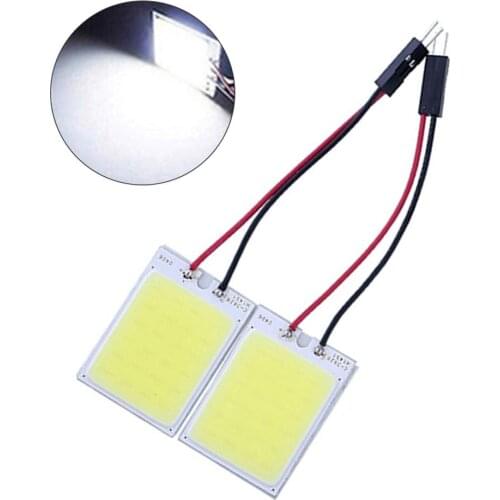 HID White 24COB LED Panel Light Bulb Bright Car Interior Trunk Inner Dome Lamp
