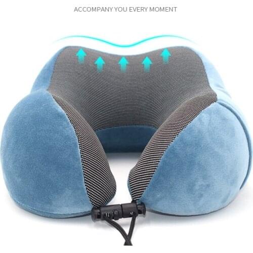Memory cotton U-shaped pillow Storage travel pillow