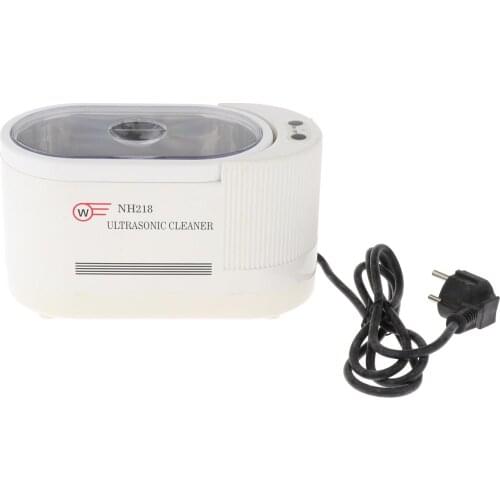 Ultrasonic Jewelry Cleaner for Eyeglasses Rings Coins Watches Dentures 0.6 L