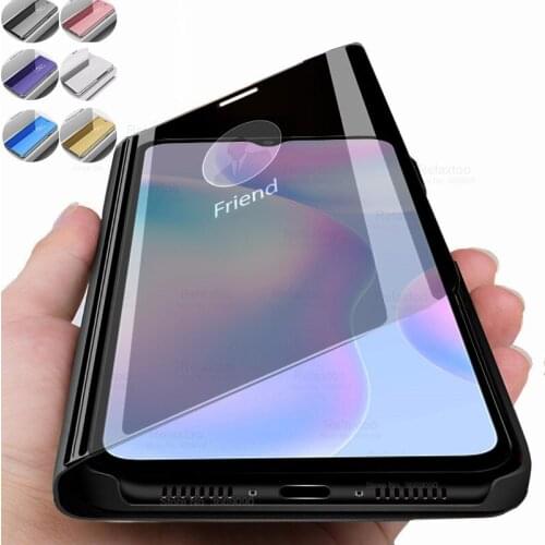 Mirror Smart Flip Case For Redmi 9A Mobile Phone cover on for Xiaomi Redmi 9A 9A Global Version original Magnetic cases 6.53