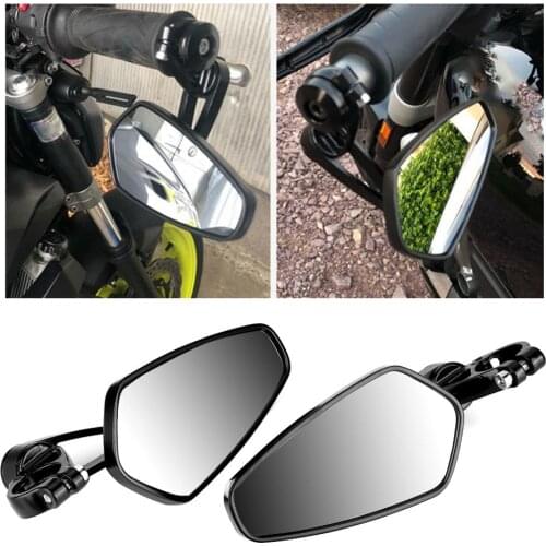22mm Motorcycle Rearview Mirror Round Handlebar Bar End Rear View Mirrors for Honda GROM MSX125 CB50 Mirror Car Accessories