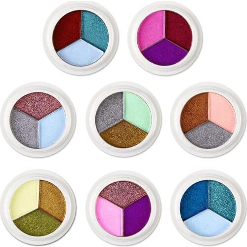 1Box Chameleon Mirror Laser Nail Glitter Powders Auroras Nail Art Chrome Pigment Dust Nail Powder DIY Nail Decoration TSLM2
