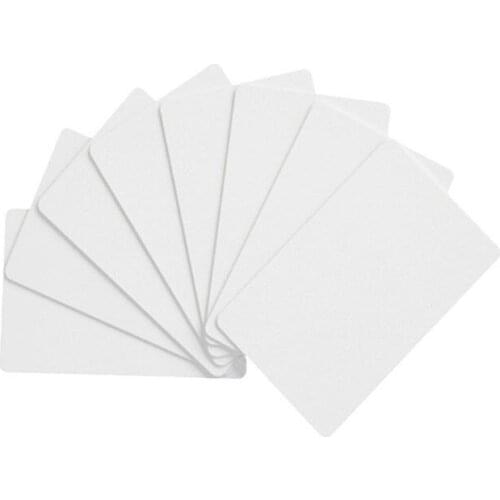 10PCS 13.56MHZ Contactless White PVC Card High Frequency IC Cards RFID Key Tag Access Control NFC Card