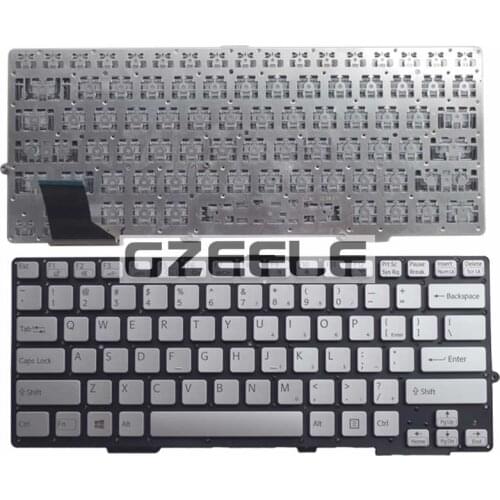 US English Laptop Keyboard for Sony SVS-13 SVS13 SVS1311 SVS131 SVS13118 SVS13128 S13118ECB S13128CCW silver color
