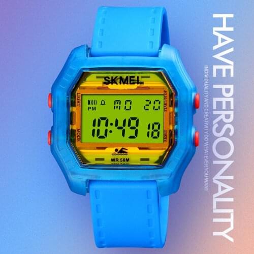 SKMEI 1623 Fashion Men Sport Digital Watch Stopwatch Waterproof Watches Students Alarm Girls Clock 12/24 Hour Reloj Hombre