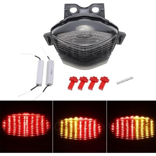 For Kawasaki Ninja 650R EX650 ER6N ER6F ER 6N 6F 2006 2007 2008 Motorcycle Tail Light Brake Turn Signals Integrated LED Light