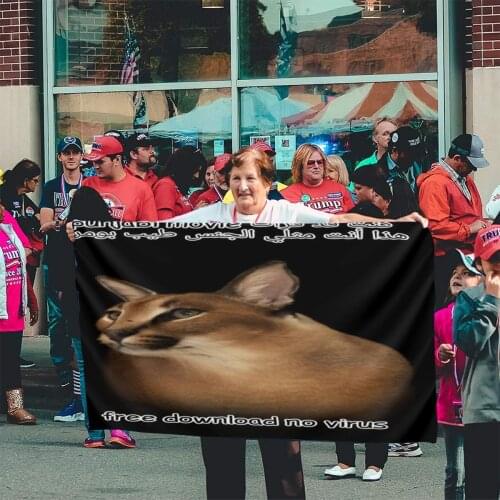 Floppa 567 Flag Banner Home Outdoor Gift Party Georgia Holland Sri Lanka