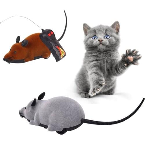 Cat Pets Wireless Remote Control Mouse Mouse Toy Cat Mobile Mouse Chewing Cat Infrared Radio Control Electronic Remote Gift Toys