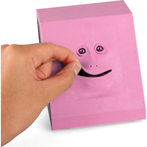 Creative Face Money Eating Box Automatic Saving Bank Chewing Piggy Bank Cat Safe Box Savings Money For Children Candy Machine