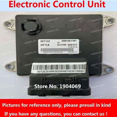 Engine Computer Board B6001074 28147280 3600100-FA01 MT22 ECU B6001368 28384619 3600100-FA12 For Dongfengfengguang 330 Car