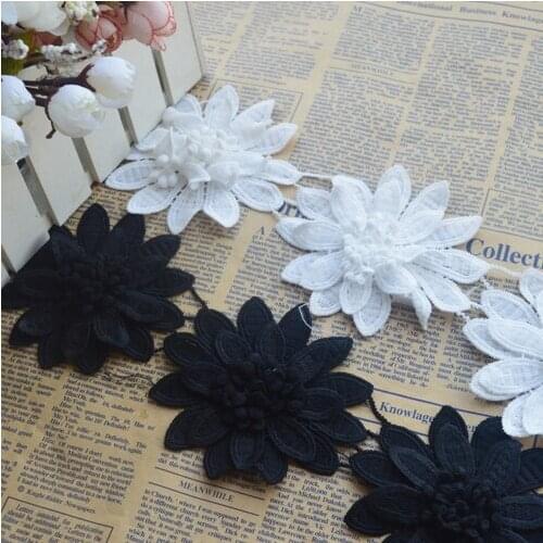Milk silk lace, lace, black, white, garment, accessories, cloth, skirt, 9cm, DIY