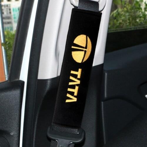 2pcs car seat belt shoulder protector cover case for Tata Aria Bolt Indica Sedan Indigo Mint Nano Nexon Tiago Tigor Hexa Safari