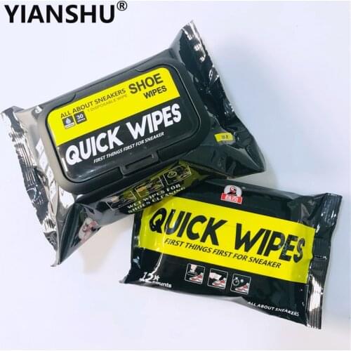 12/30pcs Disposable Shoes Clean Wipes Portable White Shoes Cleaning Care Wipes Sneakers Cleaning Quick Wet Wipes