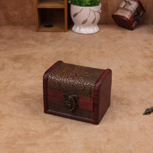 Factory sales 10.5cm C antique wooden box explosion models retro candy box packaging box storage box wholesale