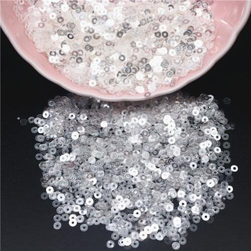 10g Crystal Transparent Glitter Nail Sequins 3mm 4mm 5mm 6mm Star Heart Plum Flower Sequin Craft for Diy Garment Accessories