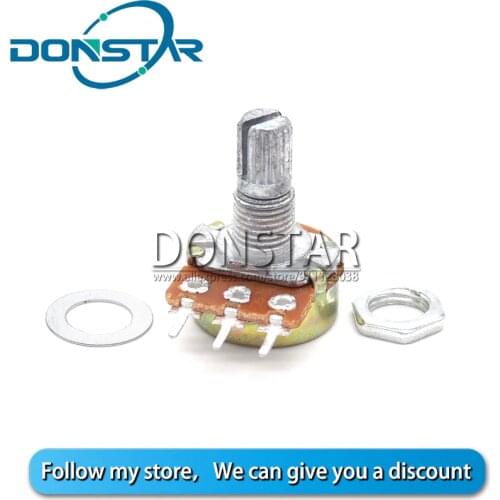 5PCS Adjustable potentiometer WH148 1K 2K 5K 10K 20K 50K 100K 250K 500K 1M OHM Linear Taper Rotary Potentiometer Resistor