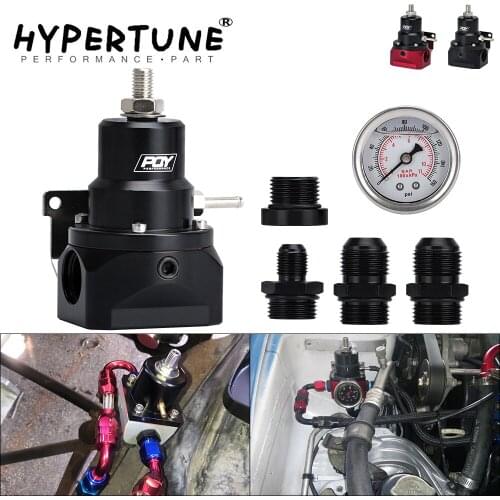 AN10 PQY EFI Fuel Pressure Regulator ( 0-160psi Gauge )-10AN 10/10/6 Inlet & Return Ports For BMW E30 M20 6cy With PQY sticker