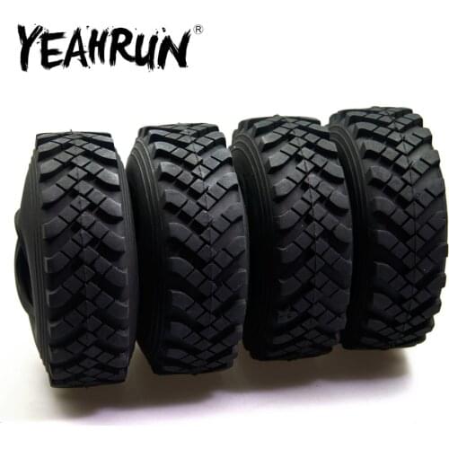 1/2/4Pcs OD 40mm Rubber Tires for Axial Wraith 1:10 RC Crawler Car 2.2 inch Beadlock Wheels