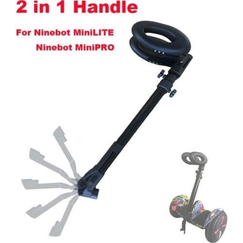 Handle 2 in1 for Ninebot MiniLITE MiniPRO Handbar Leg Control Rod Adjustable Extension Handrail foldable for Mini Pro Scooter