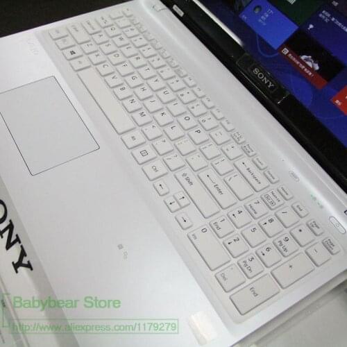 For Sony SVF15 Fit15 F15 SVF15A19SCB F15A16SCB 15.5 inch Silicone keyboard cover Protector