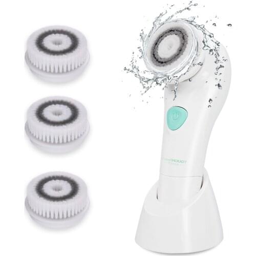 TOUCHBeauty Sonic Vibrating Facial Cleansing Brush, Waterproof with 4 Brush Heads, Face Cleansing Brush for Deep Cleansing