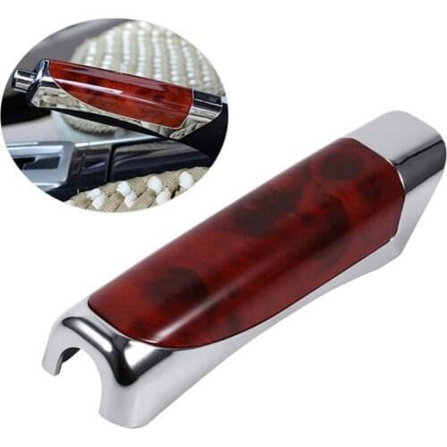 Universal Fashion Car Decoration Wooden Anti-slip Handbrake Covers Auto Gear Shift Collars for Honda Toyota VW Hyundai Accessory