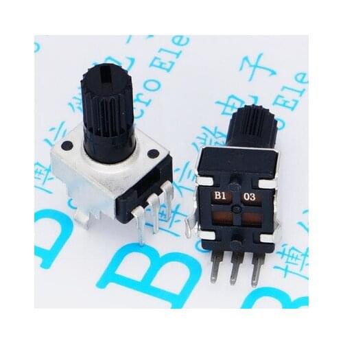 10pcs Rv09 Vertical 12.5mm Shaft 1k 2k 5k 10k 20k 50k 100k 0932 Adjustable Resistor 9 Type 3pin Seal Potentiometer
