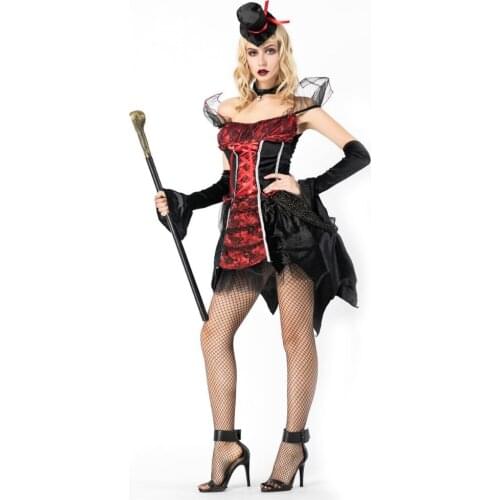 Adult Women Transylvanian Temptress Sexy Scary Vampire Halloween Party Costume