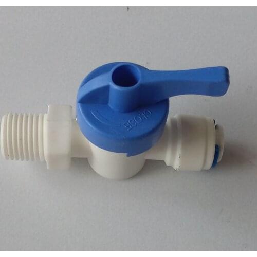 1/4" Male BSP * 1/4" OD Quick Connection Ball Valve Aquarium RO Water System ROBV3-2-2