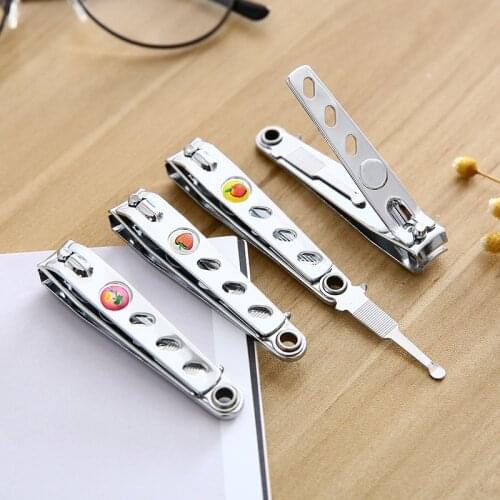 1PCS Stainless Steel Nail Clipper Blade Sharp Inclined Non-slip Rod Nail Clipper Portable Nail Care Tool