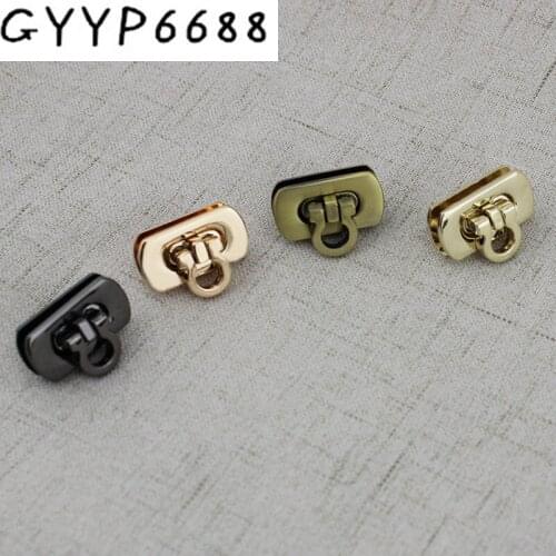 30sets 5sets 6color Hight qulity Free shipping bag lock high-grade bright gold black handbags hardware accessories leather twist