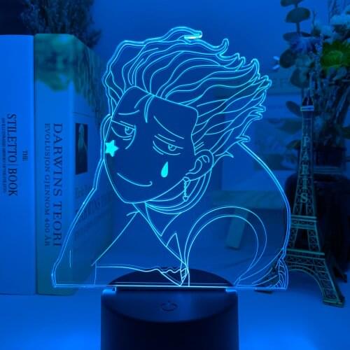3D Anime USB LED Light Hisoka Meme for Kids Bedroom Decor Nightlight HXH Gift Hunter X Hunter Table Lamp Hisoka Morow