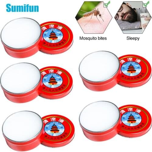 5Pcs White Tiger Balm Ointment Muscle Back Neck Headache Dizziness Arthritis Essential Cool Cream Pain Relieving Medical Plaster
