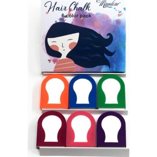 6 Colors Disposable Hair Dye Cream Flash Hair Comb Box For Dancing, Festivals, Parties, Color Can Be Customized