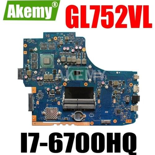 90NB0BX0-R00010 GL752VW mainboard for ASUS ROG FX71PRO ZX70V GL752VL GL752V Laptop motherboard with I7-6700HQ GTX965M/GTX960M-4G
