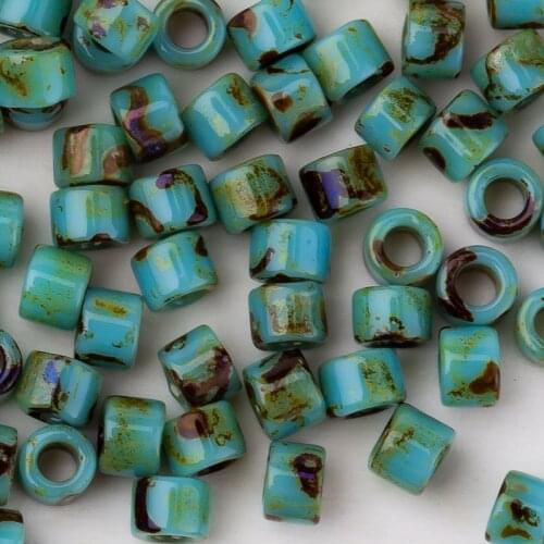 Taidian Delica Miyuki Seedbeads Japanese 11/0 Picasso 1.3*1.6mm Beadswork Native Garment Party Dress Making 3gram About600pcs