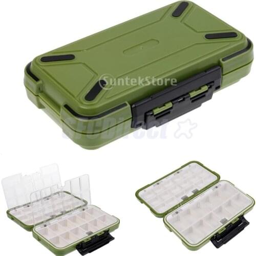 Large Waterproof Fishing Lurer Baist Hooks Tackle Box Storage Case Gear Organizer with 36 Compartments