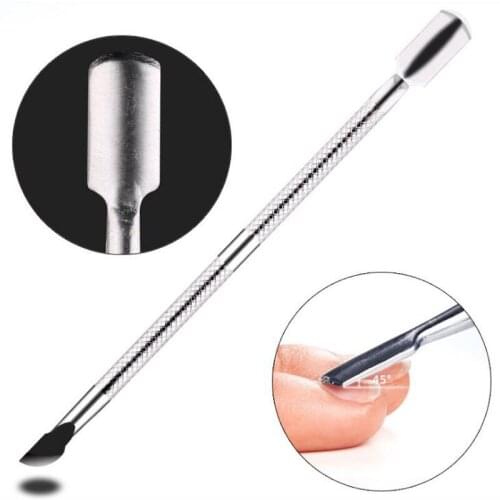1PC Nail Art Stainless Steel Cuticle Pusher Spoon Remover Dead Skin Trimmer Manicure Pedicure Nail Care Tool