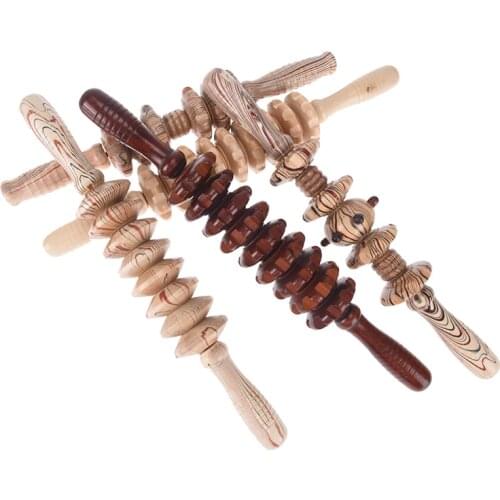 Trigger Point Recovery Tool Deep Relax Gear Massage Stick Sports Full Body Muscle Massager Wood Roller Stick
