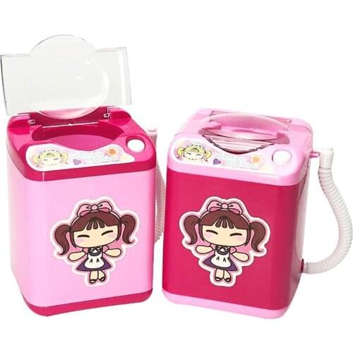 Mini Makeup Brush Cleaning Washing Machine Pretend Play Furniture Kids Toy Gift Children Education Toys For Kids Birthday Gift