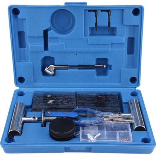 Tire Repair Kit - 67Pcs Heavy Duty Tire Repair Tools & Tire Repair Set for Car, Car Tubeless Heavy Duty Repair Tool