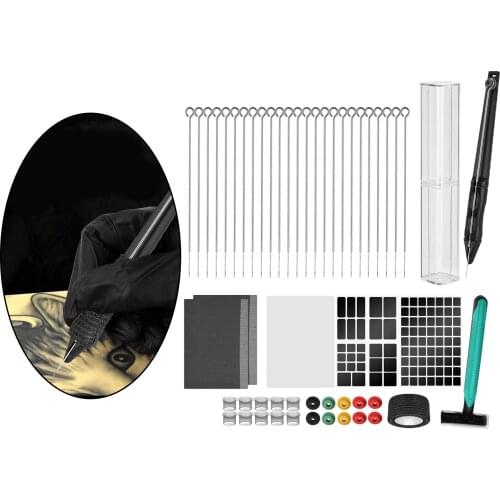 Hand Poke Stick Tattoo Kit DIY Tattoo Supply Kit Needle For Tattoo Accessories Body Art