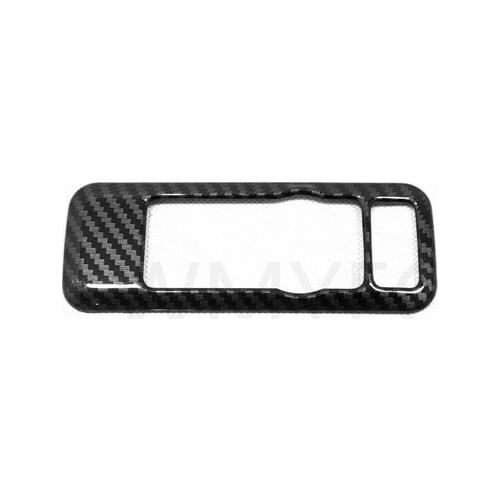 Carbon Fiber Interior Headlight Adjust Control Switch Cover Trim Frame Sticker Car Accessories For Ford Kuga Escape 2020 2021