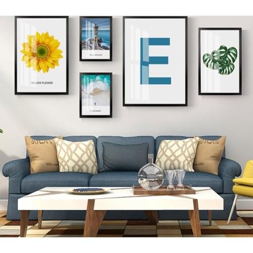 Retro Fashion Castle Ocean Architecture Leaf Nordic Wall Art Painting Canvas Flower Print Poster Landscape Picture Home Decor