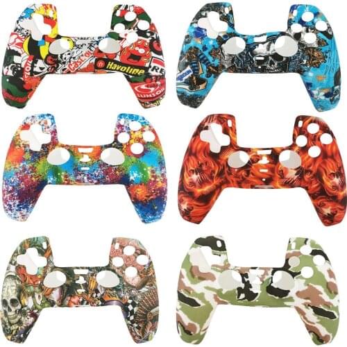 Anti-slip Silicone Cover Skin for Sony PlayStation Dualshock 5 PS5 Controller Case Thumb Stick Grip Cap for DualSense